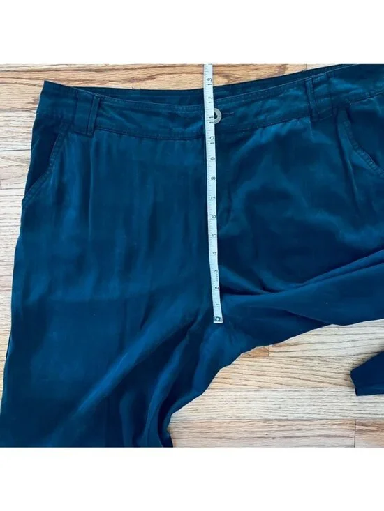 Sundance Lillie Wide-Leg Tencel Pants 10 Relaxed Minimalist Lagenlook - Picture 7 of 16